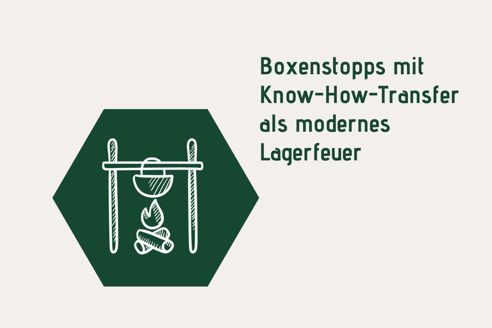 Boxenstopps mit Know-How-Transfer als modernes Lagerfeuer